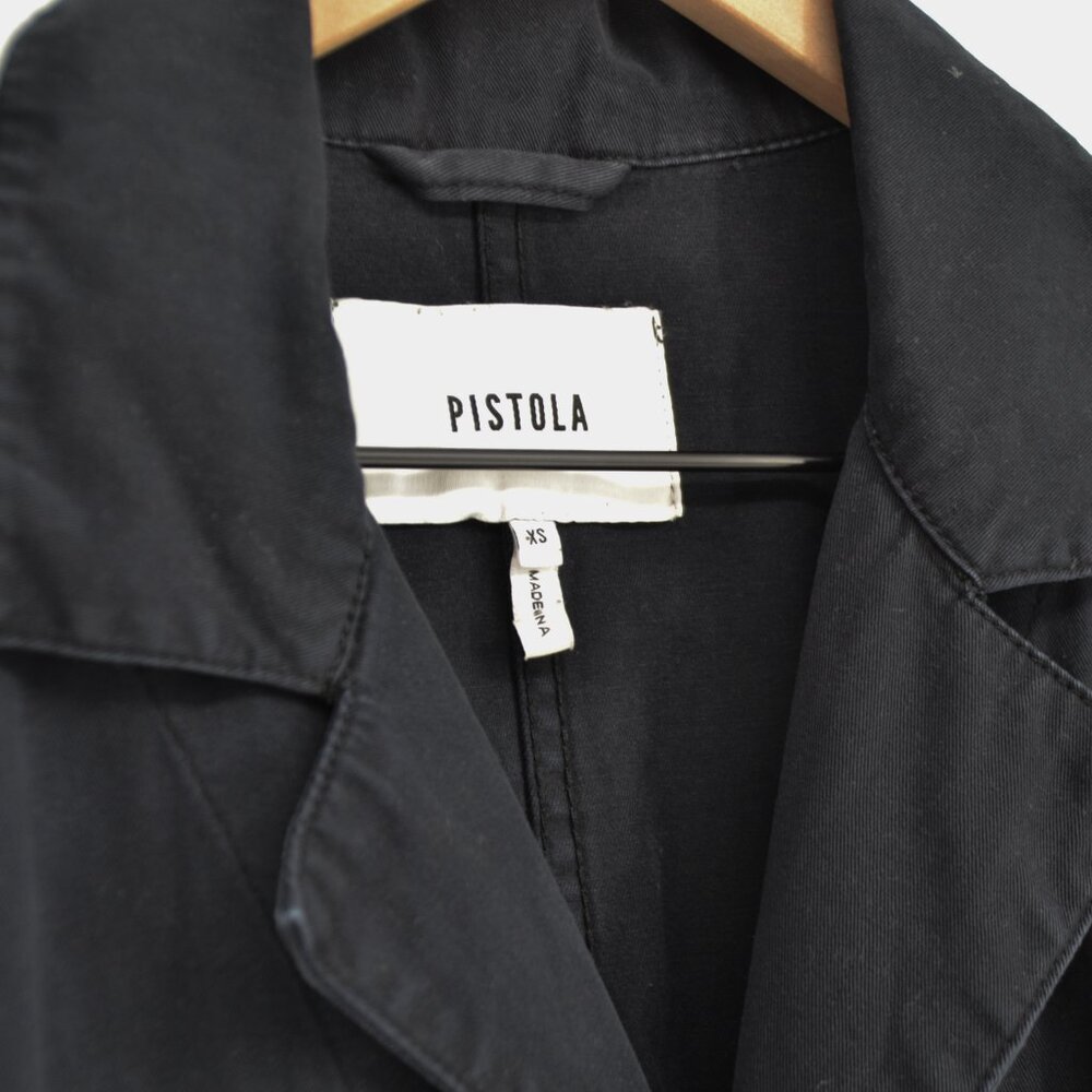 Pistola Grover Field Jumpsuit in Fade To Black XS Short Sleeve Button Up Utility - Picture 7 of 8